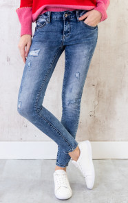 Damaged-Jeans-Dames-Blauw-1