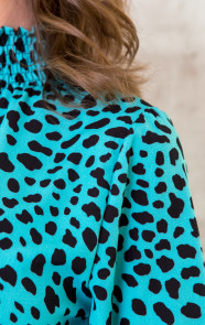 Cheetah-Col-Blouse-Turquoise-5