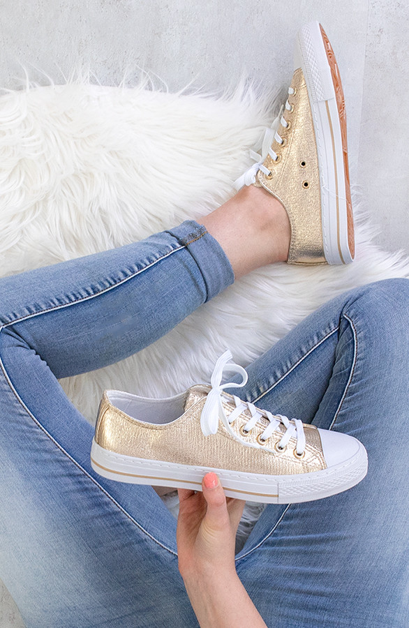 Goudkleurige sneakers online kopen | Fashionchick.nl