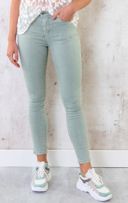 Skinny-Jeans-Dames-Mintgroen-1