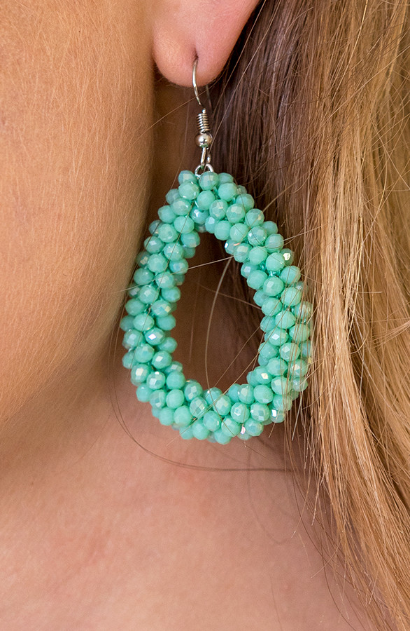 Oval-Mint-Oorbellen