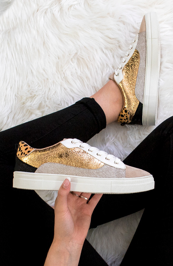 Sneakers-Leopard-Metallic-Gold