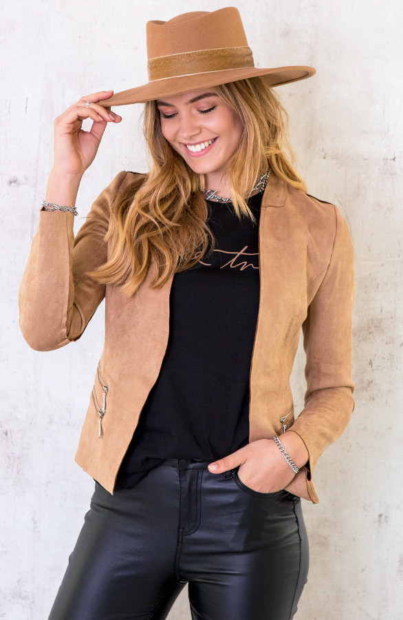 Suede-Blazer-Met-Rits-Taupe-4