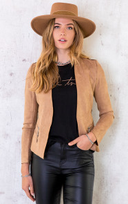 Suede-Blazer-Met-Rits-Taupe-5