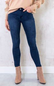 Skinny-Print-Jeans-High-Waist-Blauw-1
