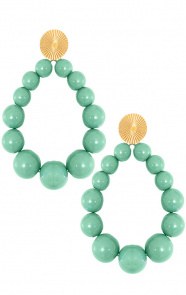 Luxury-Beads-Oorbellen-Mint