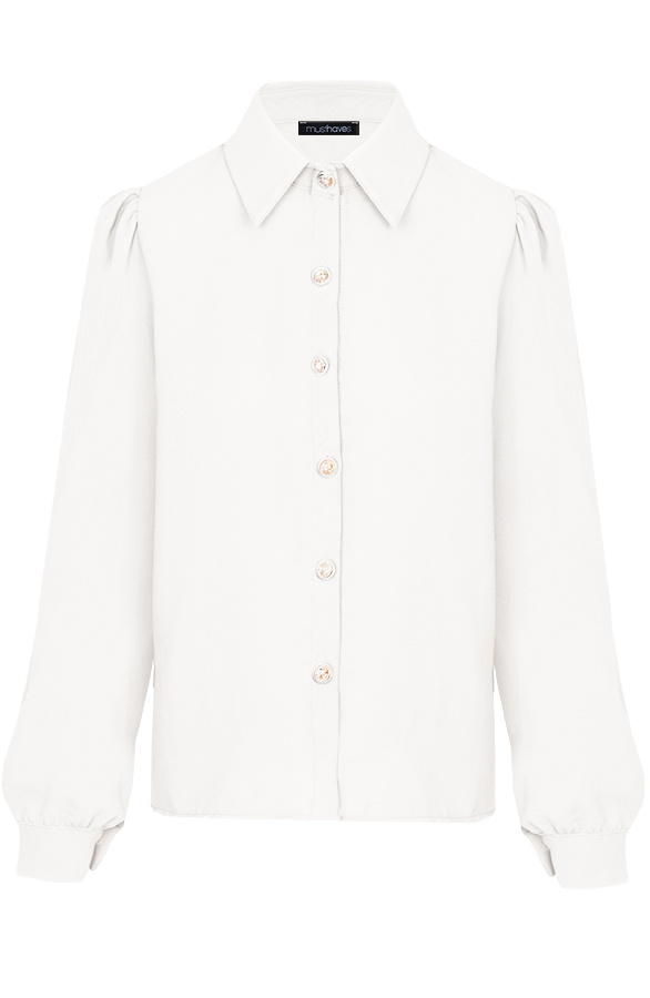 Blouse-Met-Gouden-Knopen-Wit