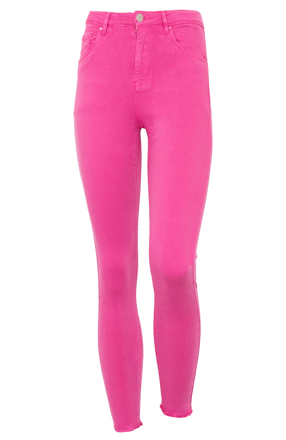Mid-Waist-Ankle-Skinny-Fuchsia