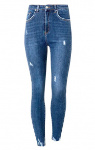 Skinny-High-Waisted-Jeans-Blauw
