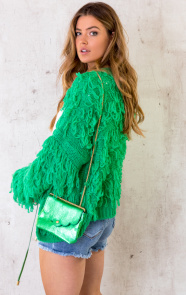 Oversized-Knitted-Fringe-Vest-Bright-Green-4