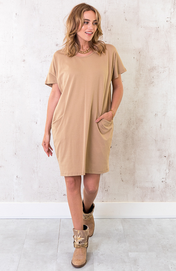 Pocket-Tuniek-Dames-Camel-5