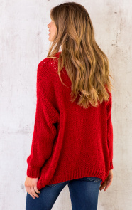 Oversized-Knitted-Vest-Rood-6