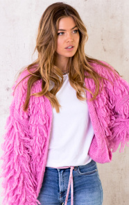 Oversized-Knitted-Fringe-Vest-Candy-Pink-3