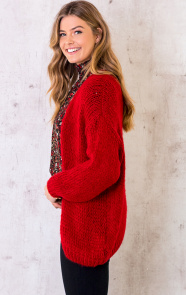 Oversized-Knitted-Vest-Rood-4