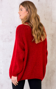 Oversized-Knitted-Vest-Rood-6