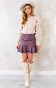 Leather-Layer-Skirt-Aubergine-1