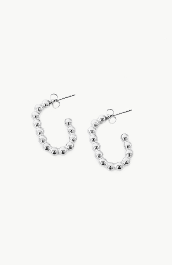 Bubbly-Creool-Earrings-Silver