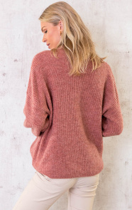 Essential-Knitted-Sweater-Oud-Roze-3