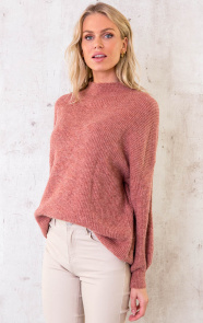 Essential-Knitted-Sweater-Oud-Roze-5