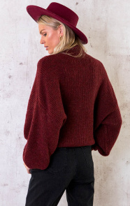 Knitted-Sweater-Bordeauxrood-3