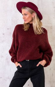 Knitted-Sweater-Bordeauxrood-5