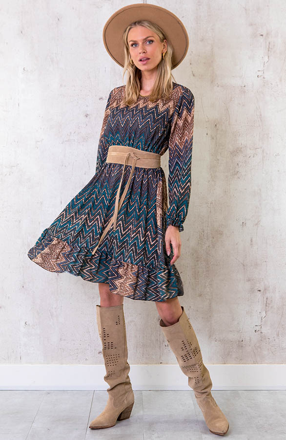 Limited-Print-Aztec-Jurk-Blauw-5