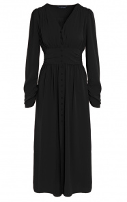 Maxi-Jurk-Met-Sierknopen-Zwart