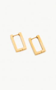 Rectangle-Earrings-Gold