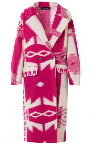 Oversized-Woven-Coat-Aztec-Fuchsia