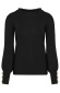 Ruffle-Knopen-Longsleeve-Zwart