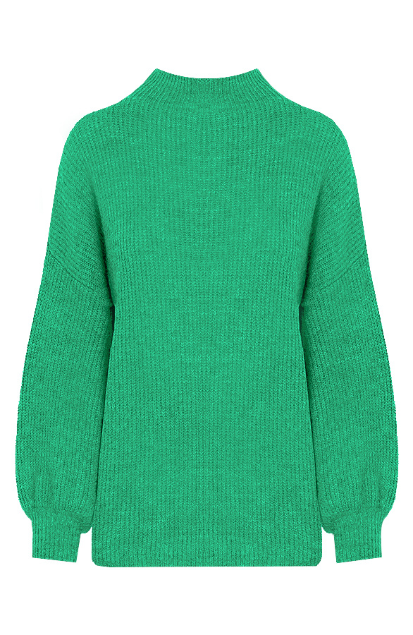 Knitted-Sweater-Groen