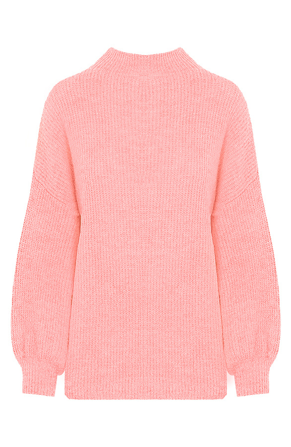 Knitted-Sweater-Koraal