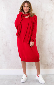 Musthave-Deal-Comfy-Jurk-Sjaal-Rood-4