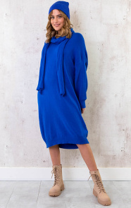Oversized-Comfy-Jurk-Kobalt