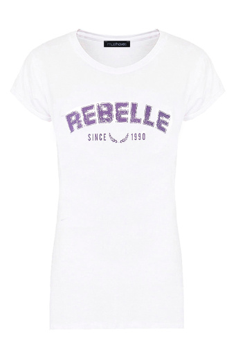 Rebelle Top Wit Lila