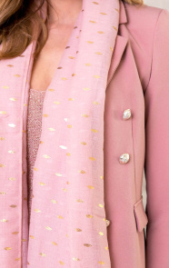 Sjaal-Met-Gouden-Leaves-Roze-2-1