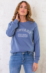 Vintage-Club-Sweater-Jeansblauw-1