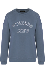 Vintage-Club-Sweater-Jeansblauw