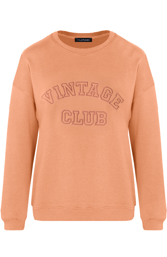 Vintage-Club-Sweater-Peach