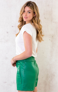 Leather-Shorts-Bright-Green-5