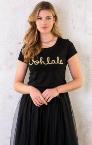 Oohlala-T-shirt-Zwart-Goud-2