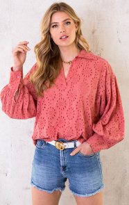 Katoenen-Embroidery-Oversized-Blouse-Dust-Roze-3