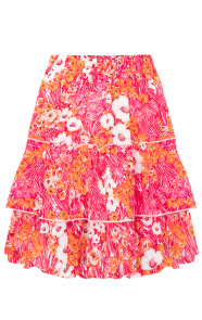 Layer-Print-Skirt-Flower-Fuchsia