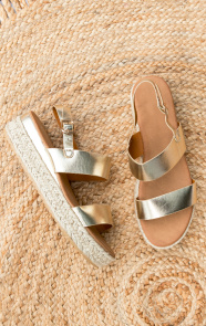 Touwzool-Sandalen-Bandjes-Goud