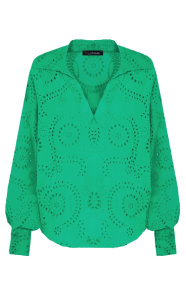 Katoenen-Embroidery-Oversized-Blouse-Bright-Green1