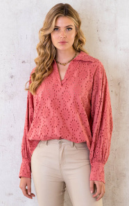Katoenen-Embroidery-Oversized-Blouse-Dust-Roze-2