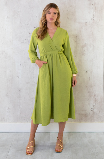 Midi Pocket Dress Olive