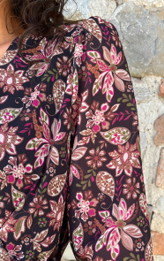 V-hals-Strik-Jurk-Flower-Multi2-2