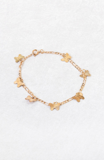 Butterfly Armband Bedel Goud