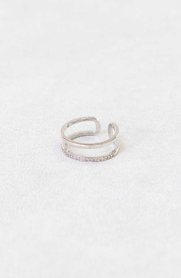 Double-Stone-Ring-Zilver